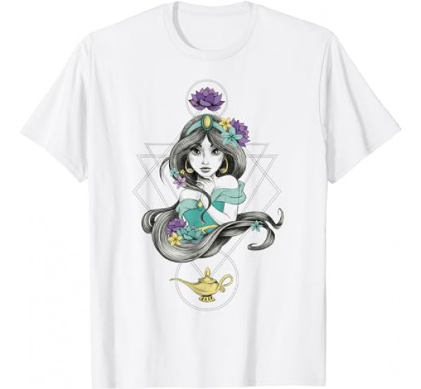 Disney Aladdin Colorful Boho Jasmine Graphic T-shirt T-Shirt Disney Aladdin Colorful Boho Jasmine Graphic T-shirt T-Shirt